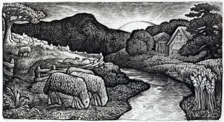 Die Schafe seiner Weide, ca. 1828, aus einer Ausgabe von 350 Drucken veröffentlicht für das Album 